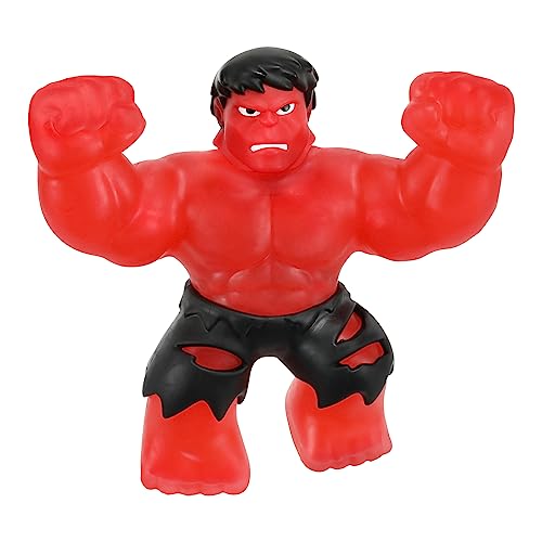 Heroes of Goo Jit Zu Goo Shifters Marvel Stretch Hero Red Smash Hulk. Super Mushy Marvel 10,7 cm figura de juguete Crush The Core! Transforma el color del Goo! Se extiende hasta 3 veces su tamaño
