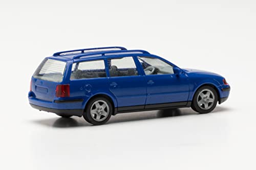 Herpa Kit de construcción de Modelos de Coches VW Passat Variant, Fiel a su Escala Original de 1:87, Miniatura de Coche para dioramas, modelismo, Pieza de colección, decoración, de plástico