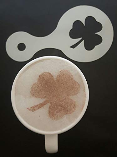Horseshoe & Shamrock taza de café/cappuccino plantillas reutilizables regalo recaudación de fondos showjumping racing doma Día de San Patricio