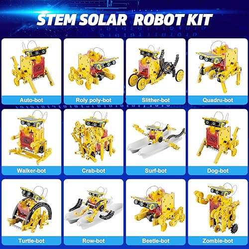 Hot Bee Regalos Niños 8 9 10 11 12 Años, Robot Solar Stem, Robotica para Niños 8-12 Años, Juguete Niños 8-12 Años, Experimentos Niños, Juegos Educativos