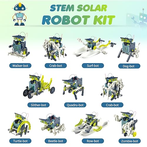 Hot Bee Robot Solar para Niños, Juegos Niños 8 9 10 11 12 Años, Robot Montaje Niños, Regalos para Niños de 8-12 Años, Construcciones para Niños, Stem Experimentos