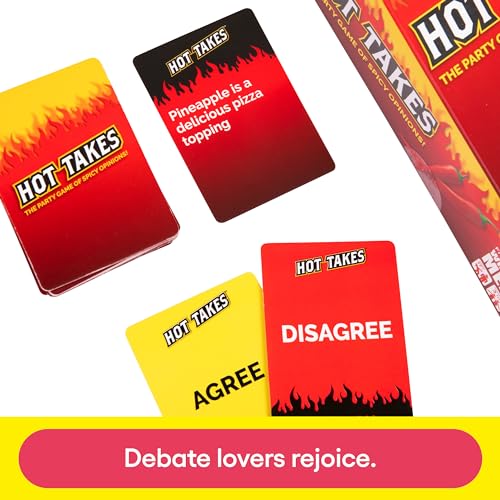Hot Takes - El juego de fiesta lleno de opiniones picantes - por What Do You Meme?