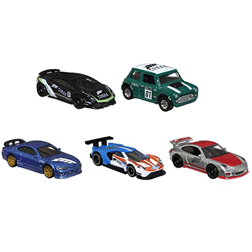 Hot Wheels Premium Pack 5 coches de juguete Forza, +3 años (Mattel HFF49)