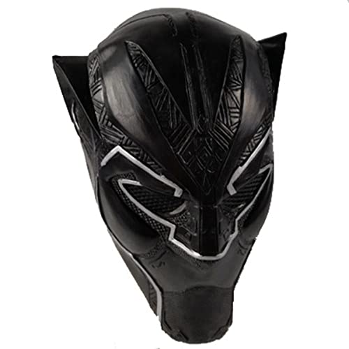 Hworks Máscara de látex de cara completa, máscara de pantera negra, accesorios de disfraz para fiesta de Halloween