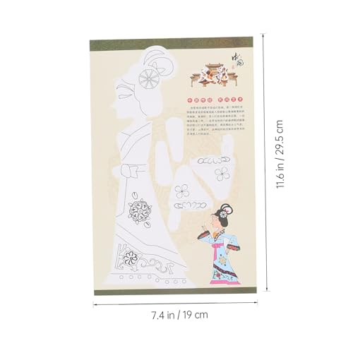 ibasenice 52 Juegos Kit De Material De Bricolaje DIY Kit De Títeres De Sombras Juguetes Tradicionales Chinos Calcetines para Niños Juguetes para Niños Pequeños Juguete Chino DIY para Niños
