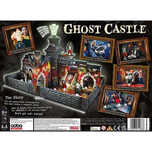 IDEAL , Ghost Castle: Avoid the traps and escape the haunted castle! , Family Games , For 2-6 Players , Ages 6+