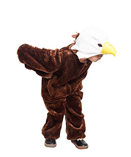 Ikumaal F125 Águila Disfraz Tallas 4-5 años, Disfraz Disfraces para niños Niño Niña, Adecuado para fasnacht, también como Regalo de cumpleaños o Navidad de Carnaval