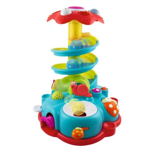 IMAGINARIUM Espiral de Actividades para niños de plastico - Juguete para Bebes de 1 2 3 años para estimular el Desarrollo - Incluye Bolas - Juego Bosque de Fantasia