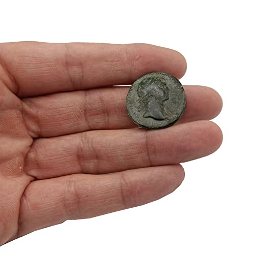 IMPACTO COLECCIONABLES Moneda Antigua Original del Imperio Romano - Trajano, el Primer Emperador Hispano. As de Bronce