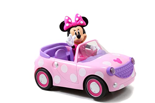 Jada Toys - Vehículo Radiocontrol de Miinnie Roadster Race, Incluye Mando y Figura, para Niños a Partir de 3 Años - 19 cm (253074001ONL)