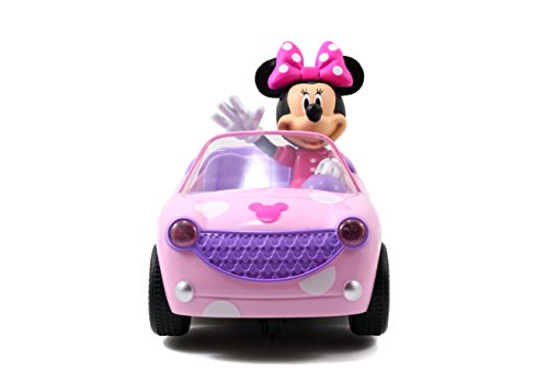 Jada Toys - Vehículo Radiocontrol de Miinnie Roadster Race, Incluye Mando y Figura, para Niños a Partir de 3 Años - 19 cm (253074001ONL)