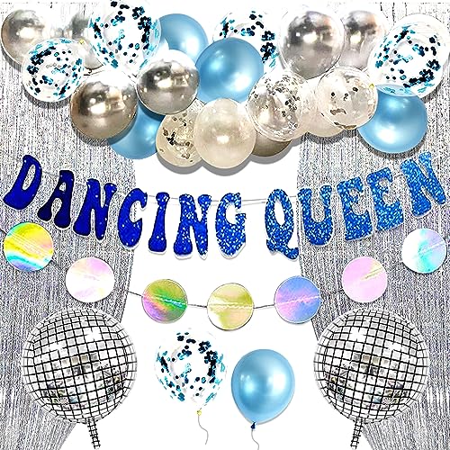 JeVenis eres la reina del baile banner decoración dancing queen bachelorette party decoraciones mamma mia disco party decors 70s disco decoración