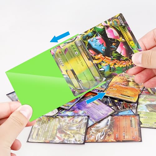 Jinhuaxin 100 Fundas para Cartas, Fundas Cartas Transparente para Cartas, Card Sleeves para Cartas Coleccionables como Magic, Yu-Gi-Oh, The Gathering