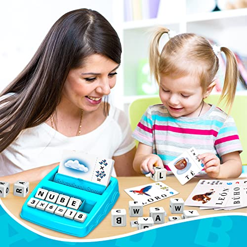 Jinxful Juego de Letras Educativo, Juguete Aprender a Leer Montessori Regalos Cumpleaños Niños Infantile 3-8 Años