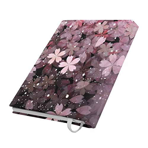 Jndtueit Fundas para libros de flores de cerezo para protección y cuidado de libros de texto en el aula, fundas para libros de flores de Sakura rosa con marcapáginas