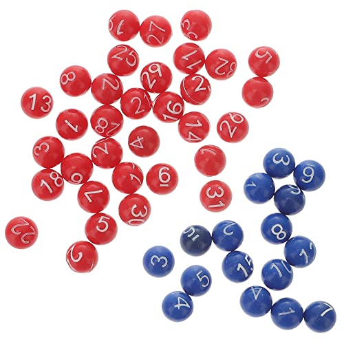 jojofuny Bolas De Bingo De 49Pcs de Rifas Bolas de de Bingo Bolas de Reemplazo de Número de Reemplazo para de Bingo (Azul) Bolas De Bolas Bingo