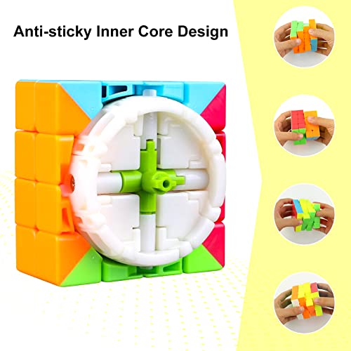 JOPHEK Cubo Mágico, Speed Cube Sin Pegatinas Cubo de Velocidad Original Cubo de Rompecabezas (4x4)