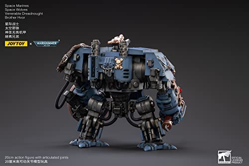 Joytoy Dark Source Trading Warhammer 40.000 - Figura de Lobos espaciales Venerable Dreadnought Brother HVOR 1/18