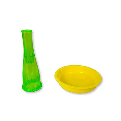 Juegaconmigo BUBULUB Kit pompas de jabón Resistentes. Juguete Burbujas Divertido para niños. Incluye Guantes para Jugar, 2 Botes solución y Accesorios (Classic)