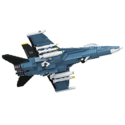 Juego de Bloques de Construcción de Aviones de Combate F-16 Falcon-744 Piezas-Avión de Bloques de Construcción de Aviones de la Fuerza Aérea para Niños y Adultos-Compatible con Todos los Ladrillos