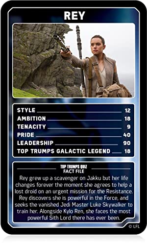 Juego de cartas Star Wars 1-9 Skywalker Saga Top Trumps Edición Limitada - Exclusivo de Booghe (WMA01891-EN1-6)