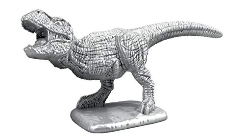 Juego de fichas de dinosaurio de plata T-Rex Dino Token Die Cast Pieza móvil Juego de mesa Piezas de repuesto