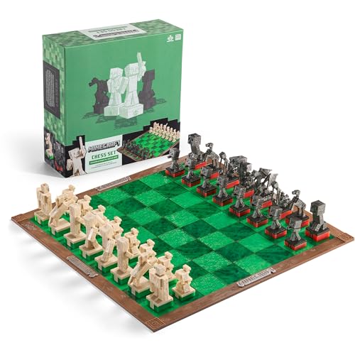 Juego de mesa ajedrez the noble collection minecraft héroes vs. criaturas