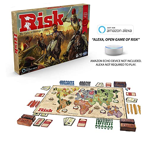 Juego de riesgo con dragón; para uso con Amazon Alexa; juego de mesa de estrategia a partir de 10 años; con ficha especial de dragón