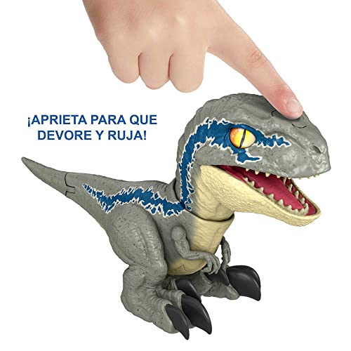 Jurassic World Dinosaurio Desenjaulado Mirro dino Figura de juguete con sensores y sonido, para niños (Mattel GWY55)