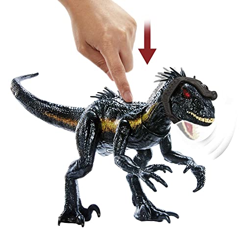 Jurassic World Indoraptor Dinosaurio de juguete con sonidos y ataques, +4 años (Mattel HKY12)