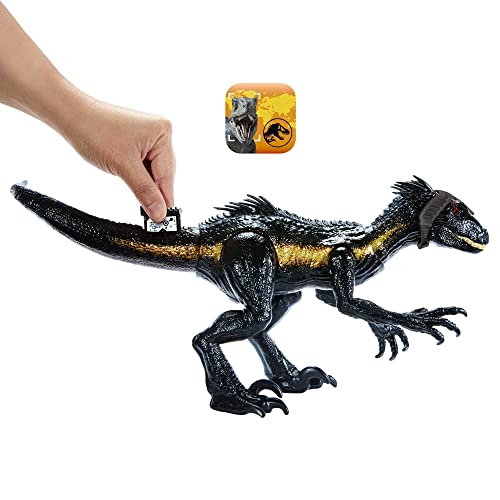 Jurassic World Indoraptor Dinosaurio de juguete con sonidos y ataques, +4 años (Mattel HKY12)