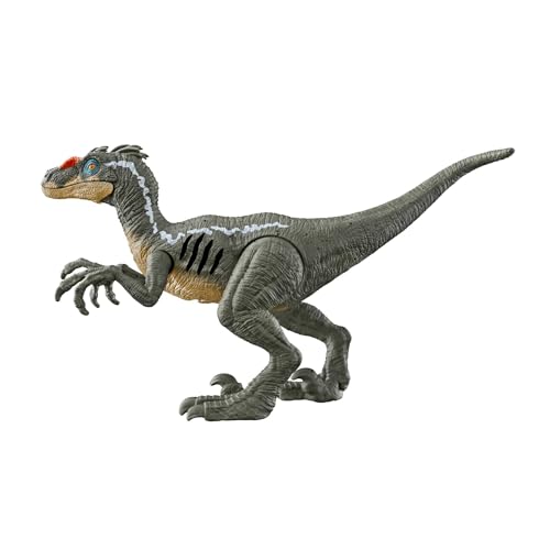 Jurassic World Raptor Dinosaurio de juguete articulado, regalo +4 años (Mattel HNC11)