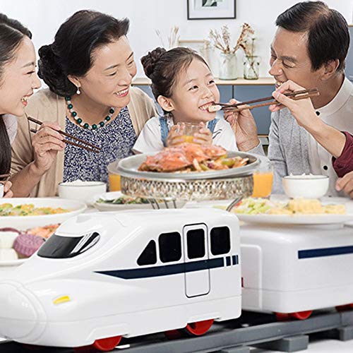 Kamay Tren de sushi Sushi Toy Track transportadora Mesa giratoria Conjunto de tren de comida para niños DIY Sushi Hacer Sushi Fiesta B
