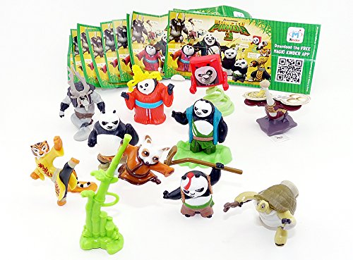 Kinder Überraschung, Juego de Kung Fu Panda 3 con 10 figuras y folletos