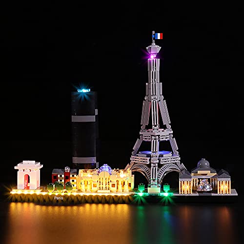 Kit de IluminacióN Led para Lego Architecture París (No Incluye Modelos Lego),Decoración Conjunto de Luces para Lego 21044 Architecture París Set de Construcción de Ciudad,Creativo DIY Regalo