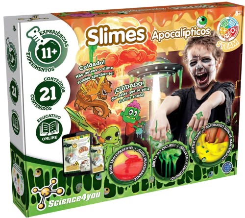 Kit de Slime Apocalipse para Niños - Kit Slime con Slime Fluffly, Butter Slime, Arena Movediza de Zombi y Mucho Más, Juguetes, Juegos y Regalos de Slime para Niñas y Niños 8+ años