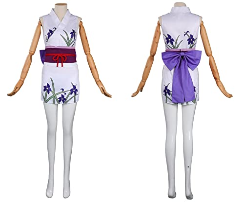 KoleGoe Nico Robin - Kimono para mujer, disfraz de Nico Robin, disfraz de cosplay de Isla Fantasma, Halloween, juego de roles