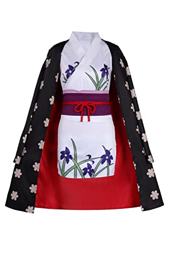 KoleGoe Nico Robin - Kimono para mujer, disfraz de Nico Robin, disfraz de cosplay de Isla Fantasma, Halloween, juego de roles