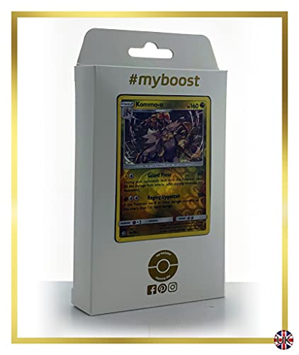 Kommo-o 54/70 Holo Reverse - #myboost X Sun & Moon 7.5 Dragon Majesty - Box de 10 cartas Pokémon Inglesas