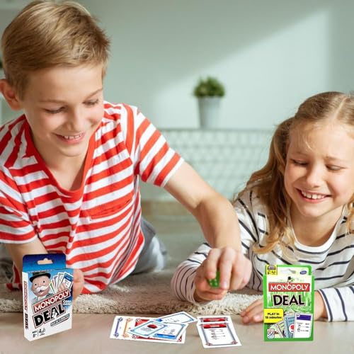 Ksopsdey Monopol-y Juego de Cartas,Monopol-y Juego Subasta, Juegos de Tablero, Juego de Cartas rápido para familias y niños a Partir de 7 años