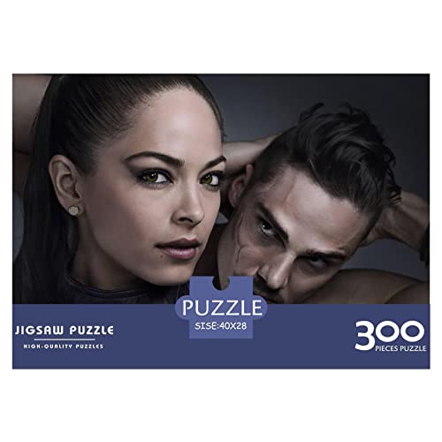 La Belleza y la Bestia Puzzle 300 Piezas,Movie Role Puzzle para Adultos,Regalos,Amor Y Amigos Rompecabezas Impresión 300pcs (40x28cm)