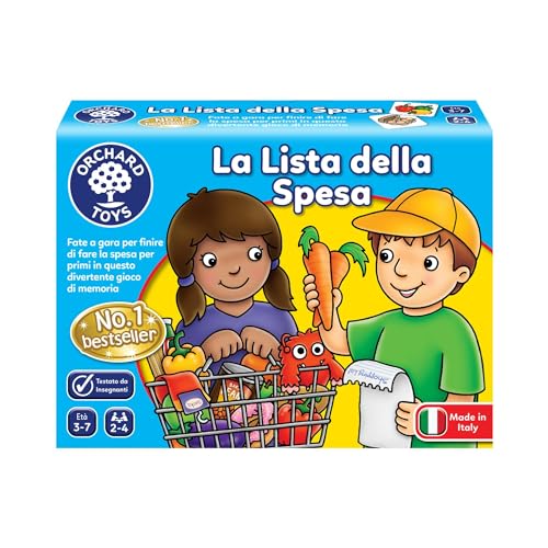 La Lista de Compras - Juego educativo de emparejamiento y memoria para niños de 3 a 7 años (Edición Italiana)