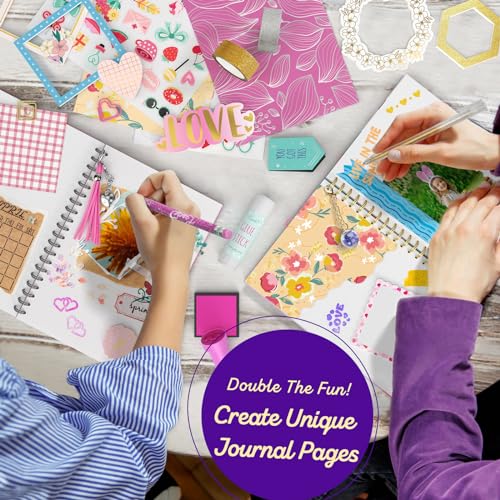LAOESE Kit de diario de bricolaje de 2 paquetes - Regalos para niñas de 8 9 10 11 12 13 14 años - Ideas de regalos de cumpleaños para niñas - Artes y manualidades para niños preadolescentes