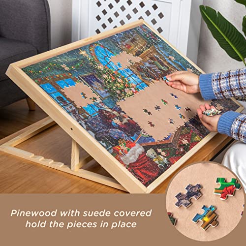 Lavievert Jigsaw Puzzle Case Puzzle - Tablero de almacenamiento para hasta 1.000 piezas