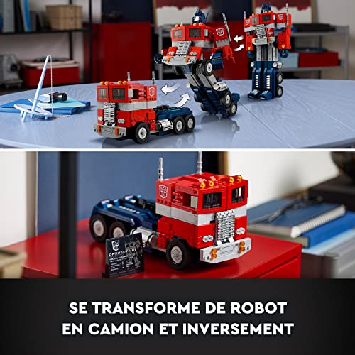 LEGO 10302 Icons Optimus Prime, Maqueta para Construir para Adultos, Modelo 2en1 Transformers, Robot y Camiónb & 76989 Horizon Forbidden West: Cuellilargo, Maqueta para Construir