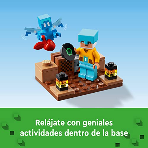 LEGO 21244 Minecraft La Fortificación-Espada, Juguete de Construcción, Mini Figuras Creeper, Soldado, Guerrero y Esqueleto, Regalo Niños y Niñas
