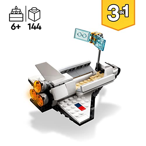 LEGO 31134 Creator 3 en 1 Lanzadera Espacial, Figura de Astronauta o Nave de Juguete, Set de Construcción & 31124 Creator 3en1 Robot Invencible, Dragón o Avión de Juguet