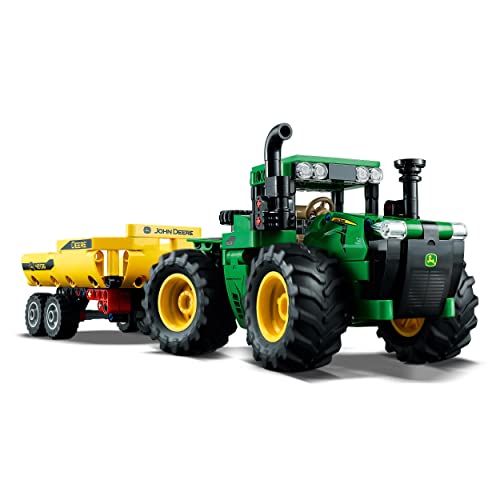 LEGO 42136 Technic, John Deere 9620R 4WD Tractor, Juegos de Granja, Juguete para Niños de 8 Años con Remolque y Trailer