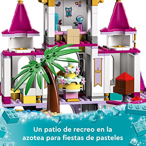 LEGO 43205 Disney Princess Gran Castillo de Aventuras, Ariel, Vaiana, Rapunzel, Blancanieves y Más, Juguete Construcción, Regalos Reyes y Navidad