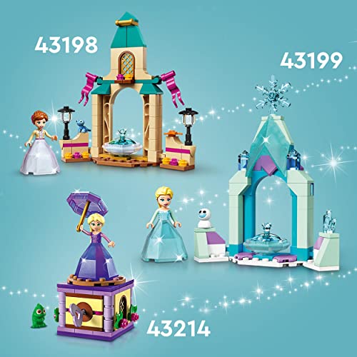 LEGO 43214 Disney Princesas Rapunzel Bailarina, Mini Muñeca de Enredados, Vestido de Diamante y Figura de Pascal, Juguete para Construir para Niñas y Niños